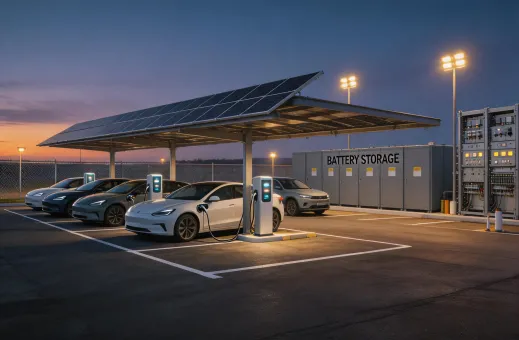 EV charging depot